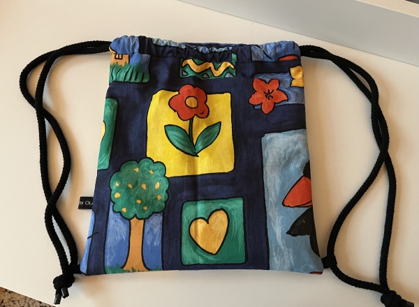 RUCKSACK - Turnbeutel für Kinder (Kordel schwarz)